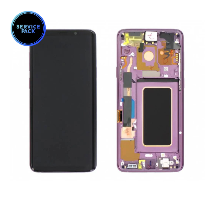 Bloc écran SAMSUNG S9 Plus - G965F - Violet - SERVICE PACK