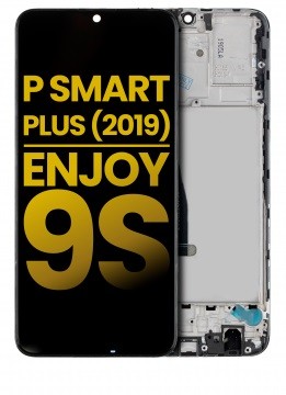 Bloc écran avec châssis compatible Huawei P-Smart Plus (2019)/Enjoy 9S (Reconditionné) - Noir