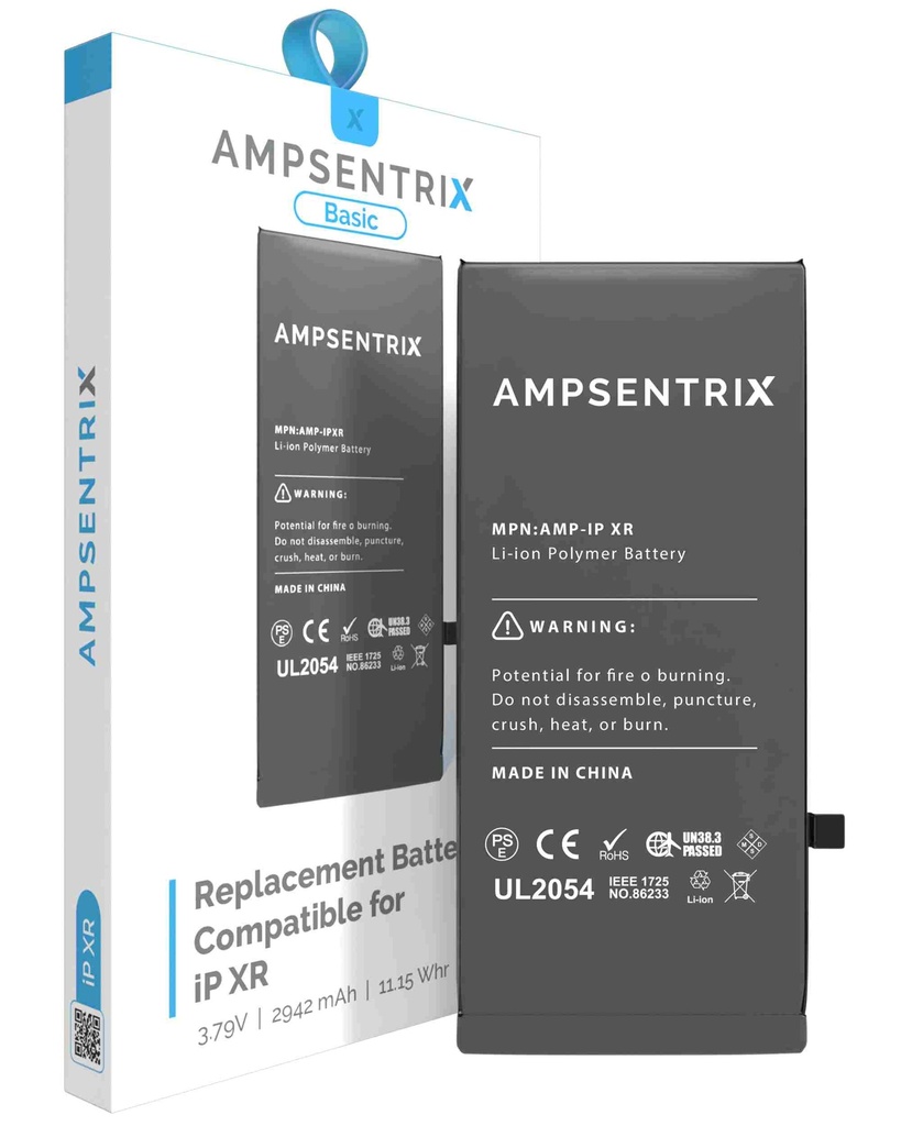 Batterie compatible iPhone XR - Ti - AmpSentrix Basic