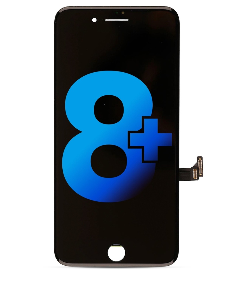 Bloc écran LCD compatible pour iPhone 8 Plus - AQ7 - Noir