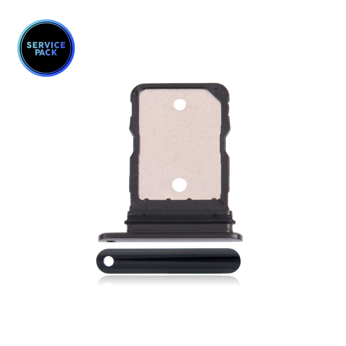 Tiroir SIM compatible Google Pixel 6a - SERVICE PACK - Noir