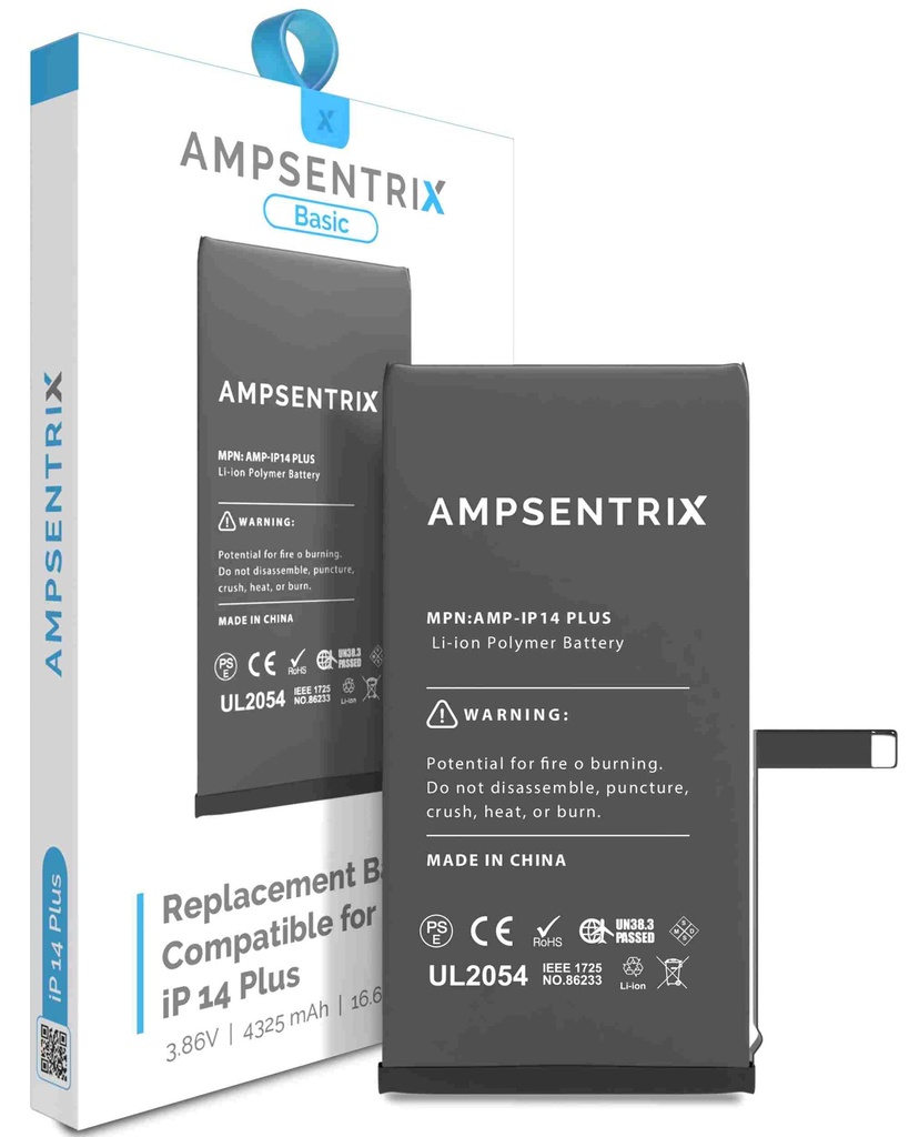 Batterie compatible iPhone 14 Plus - AmpSentrix Basic