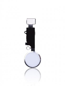 Bouton Home Pour iPhone 7 - 7 Plus - 8 - 8 Plus - Argent - Usage cosmetique seulement