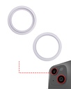 Jeux de 2 Anneaux de protection caméra arrière compatibles iPhone 14 - 14 Plus - Purple
