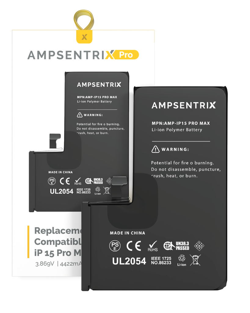 Batterie compatible iPhone 15 Pro Max - AmpSentrix Pro