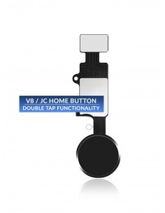 Bouton Home sans Bluetooth JC Pro V8.1 pour iPhone 7 - 7 Plus - 8 - 8 Plus - SE 2020 - SE 2022 - Noir