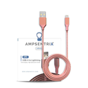 Câble USB-A vers Lightning non-MFI - 1m - Ampsentrix - Infinity - Rose