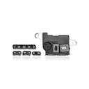 Pack de 10 grilles anti-poussière micro et haut-parleur compatible iPhone 11 Pro Max - Noir