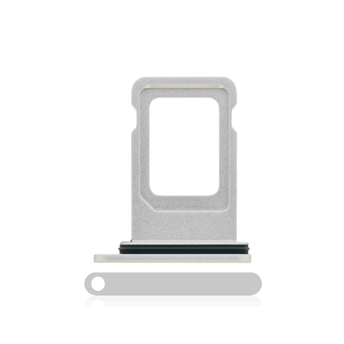 Tiroir Double SIM compatible iPhone 11 - Blanc