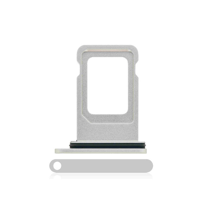 Tiroir SIM double compatible iPhone 11 - Blanc