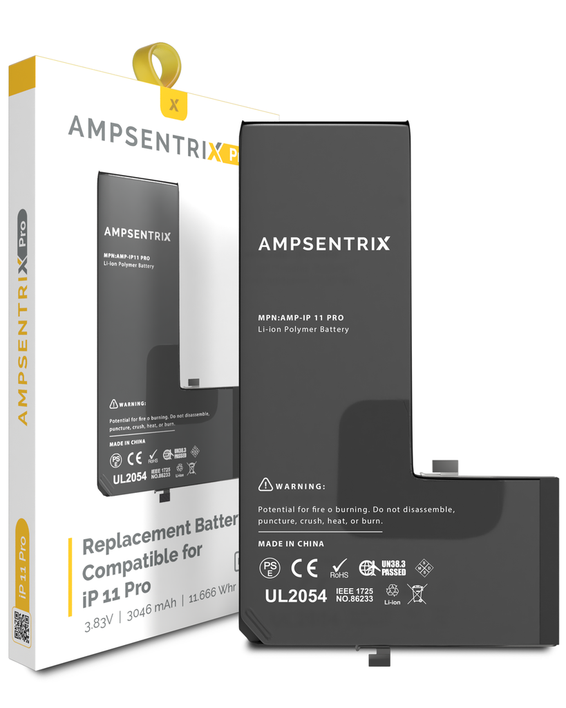 Batterie compatible iPhone 11 Pro - AmpSentrix Pro