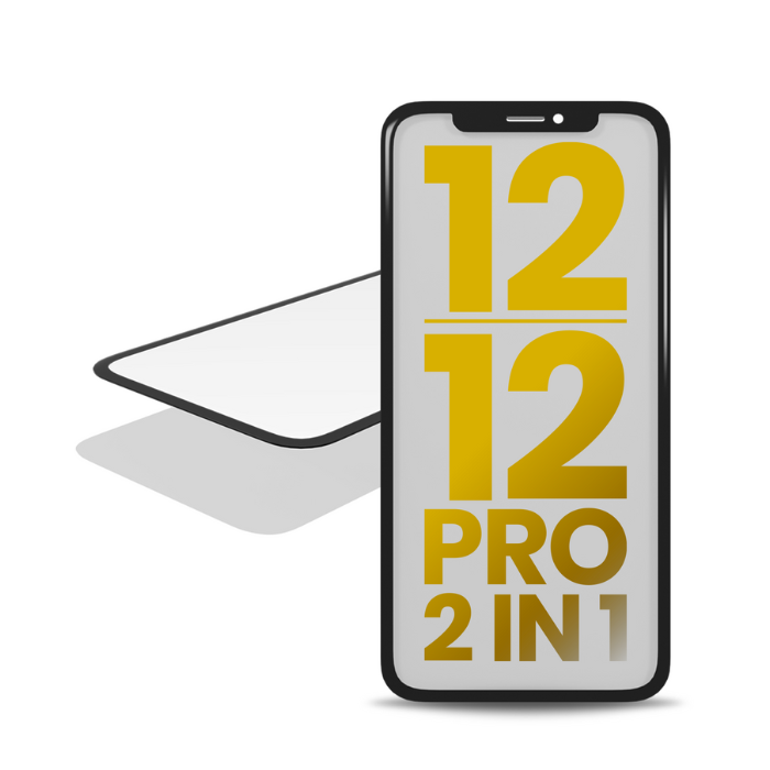 2 en 1 vitre tactile avec OCA préinstallé compatible iPhone 12 et 12 Pro - OCA Master