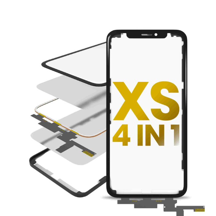 4 en 1 vitre tactile avec double OCA préinstallé et Short touch - compatible iPhone XS - OCA Master