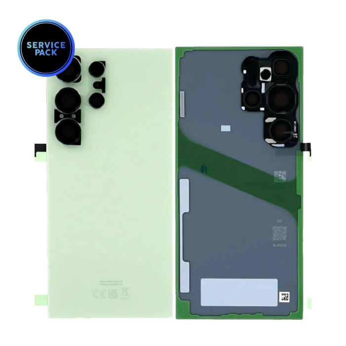 Vitre arrière pour SAMSUNG S24 Ultra - S928 - SERVICE PACK - Vert Titane