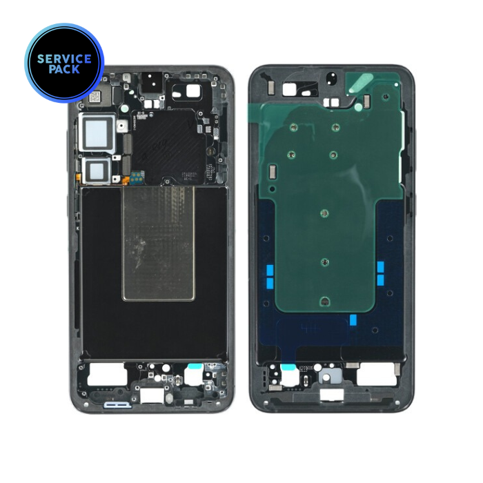 Châssis central pour SAMSUNG S24 Plus - S926 - SERVICE PACK - Noir Onyx