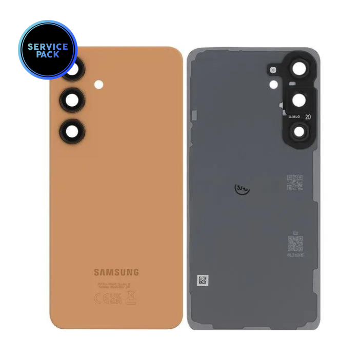 Vitre arrière pour SAMSUNG S24 Plus - S926 - SERVICE PACK - Orange