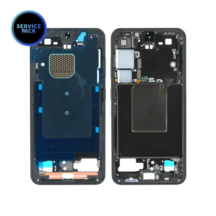 Châssis central pour SAMSUNG S24 - S921 - SERVICE PACK - Noir Onyx