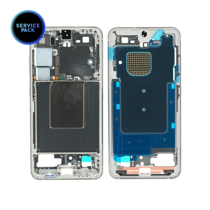 Châssis central pour SAMSUNG S24 - SERVICE PACK - Gris marbré