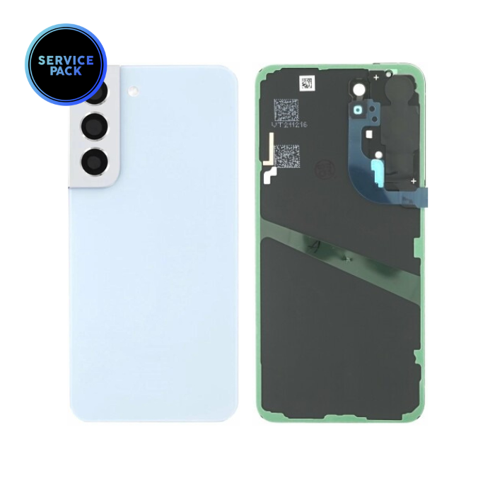 Vitre arrière pour SAMSUNG S22 5G - S901 - SERVICE PACK - Bleu ciel