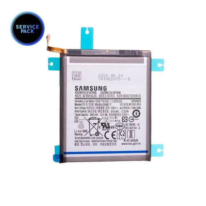 Batterie pour SAMSUNG A41 - A415 - SERVICE PACK - EB-BA415ABY