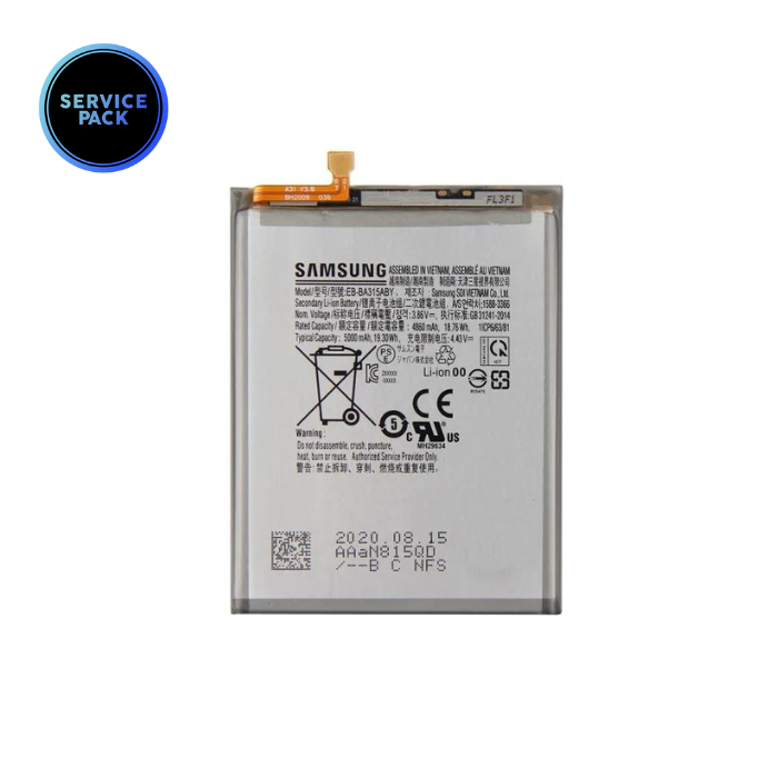 Batterie pour SAMSUNG A31 - A315 - A32 4G - A325 - A22 4G - A225 - SERVICE PACK - EB-BA315ABY