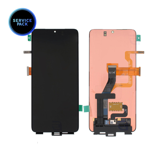 Bloc écran OLED sans châssis pour SAMSUNG S21 Ultra - G998 - SERVICE PACK - Noir