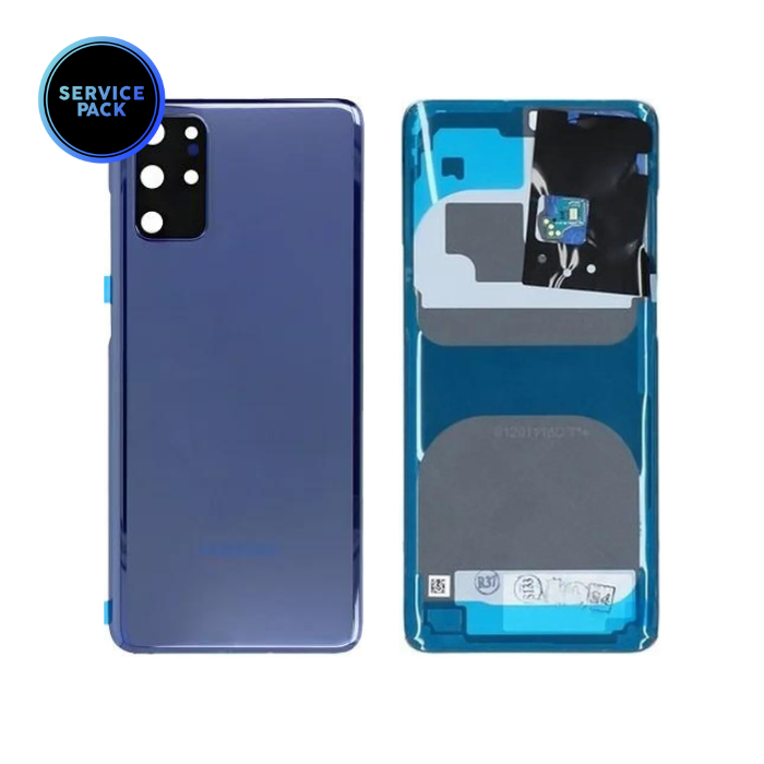 Vitre arrière pour SAMSUNG S20 Plus - G985 et G986 - SERVICE PACK - Blue