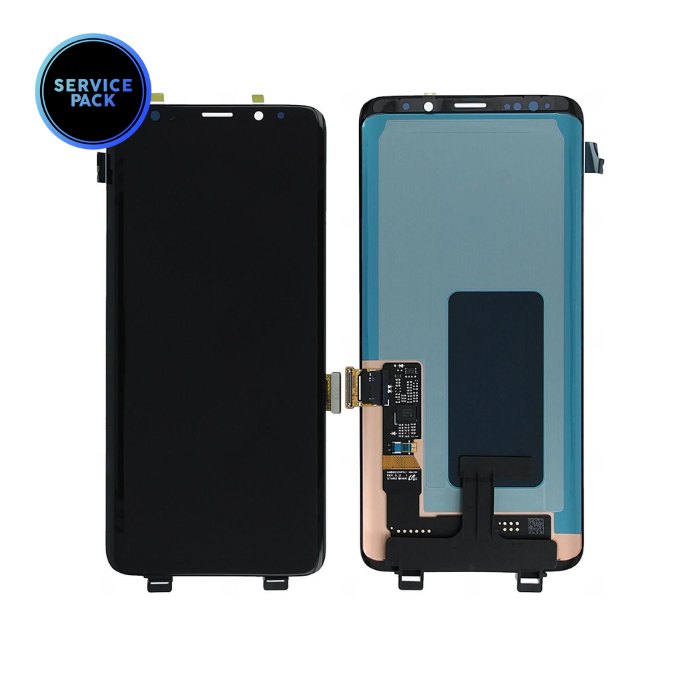 Bloc écran OLED sans châssis pour SAMSUNG S9 Plus - G965 - SERVICE PACK - Noir