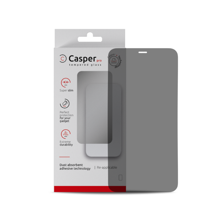 Verre trempé Privacy compatible iPhone 12 Mini - Casper Pro