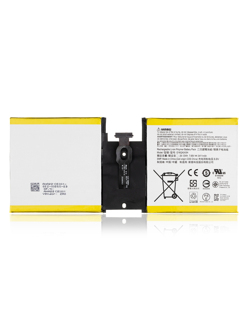 Batterie compatible Microsoft Surface Go - 1824 - 1825 - G16QA043H