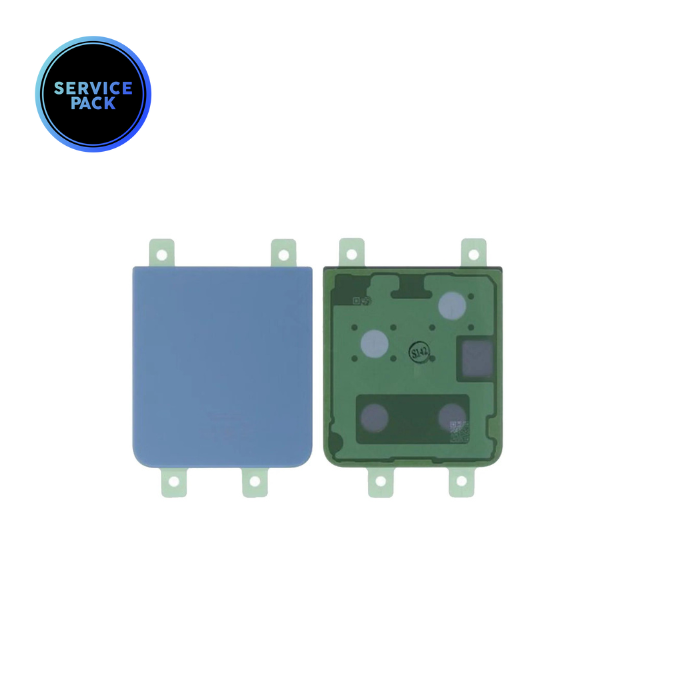 Vitre arrière inférieure pour SAMSUNG Z Flip 5 - F731B - SERVICE PACK - Bleu