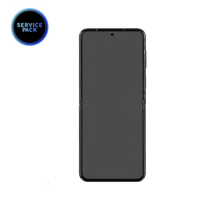 Bloc écran OLED avec châssis pour SAMSUNG Z Flip 5 - F731B - SERVICE PACK - Bleu