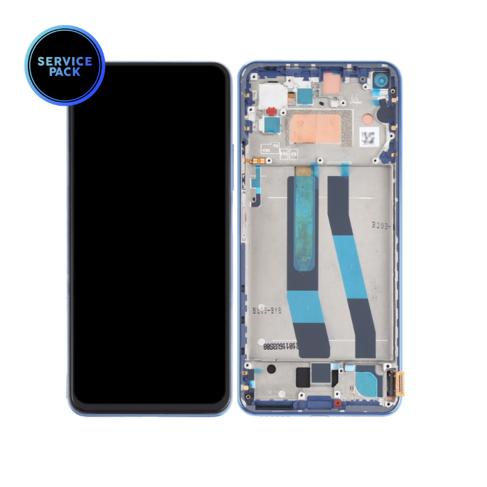 Bloc écran OLED pour XIAOMI 11 Lite 5G - SERVICE PACK - Bleu