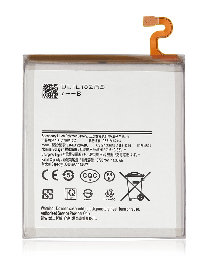 Batterie compatible SAMSUNG A9 A920 2018 - EB-BA920ABU