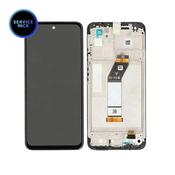 Bloc écran LCD pour XIAOMI Redmi 10 - SERVICE PACK - Noir