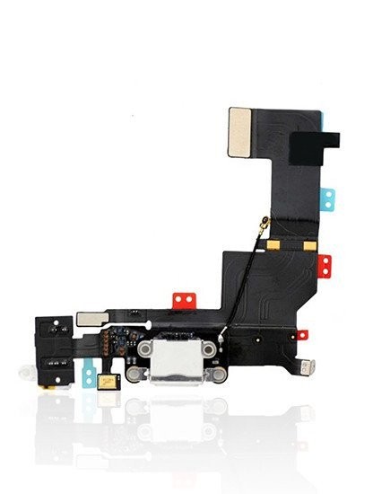 Connecteur de charge compatible pour iPhone 5S - Argent
