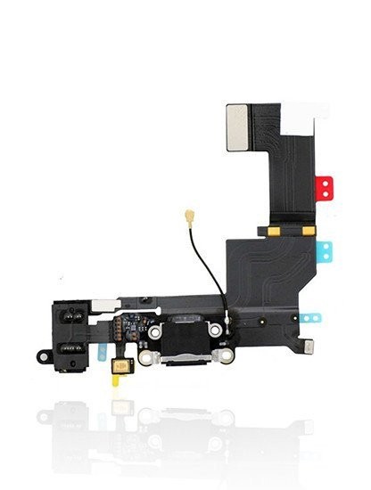 Connecteur de charge compatible pour iPhone 5S - Gris sidéral