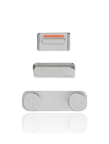 Kit de boutons - Power-Volume-Switch pour iPhone 5S - SE 2016 - Argent