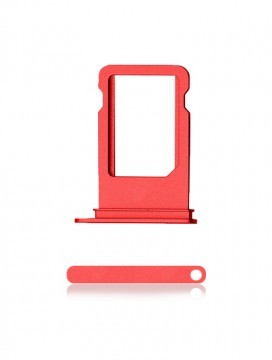 Tiroir SIM compatible iPhone 7 - Rouge