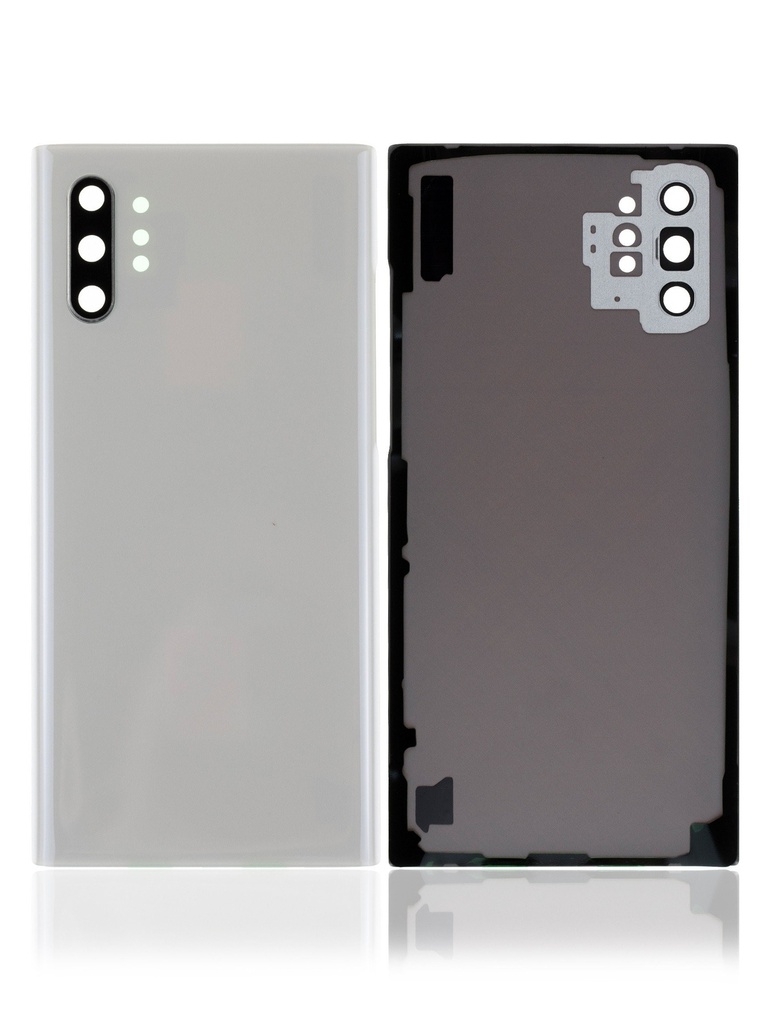 Vitre arrière (avec vitre caméra) pour SAMSUNG Note 10 Plus - N975 - Blanc (sans logo)