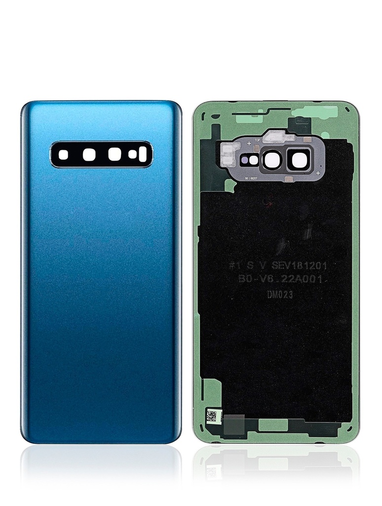 Vitre arrière - avec vitre caméra compatible SAMSUNG S10 - G973F - Prism Bleu - Sans logo