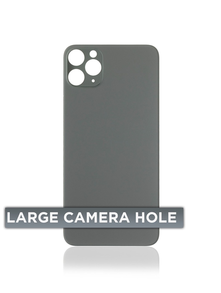 Vitre arrière pour iPhone 11 Pro Max - Sans logo - Large Camera Hole - Vert