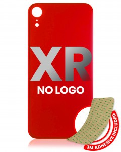 Vitre arrière Pour iPhone XR - Sans logo - Large Camera Hole - Rouge