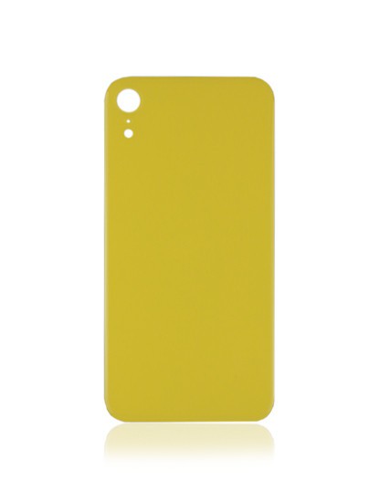 Vitre arrière compatible iPhone XR - No Logo - Jaune