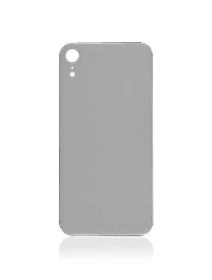 Vitre arrière pour iPhone XR - Sans Logo - Argent