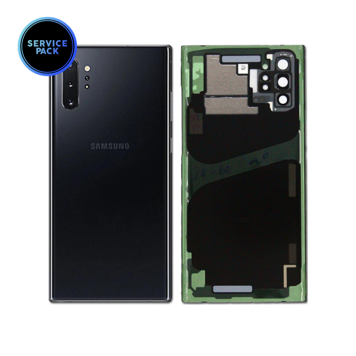 Vitre arrière pour SAMSUNG Note 10 Plus - N975F - SERVICE PACK - Noir