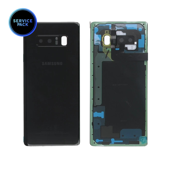 Vitre arrière pour SAMSUNG Note 8 - N950F - SERVICE PACK - Noir