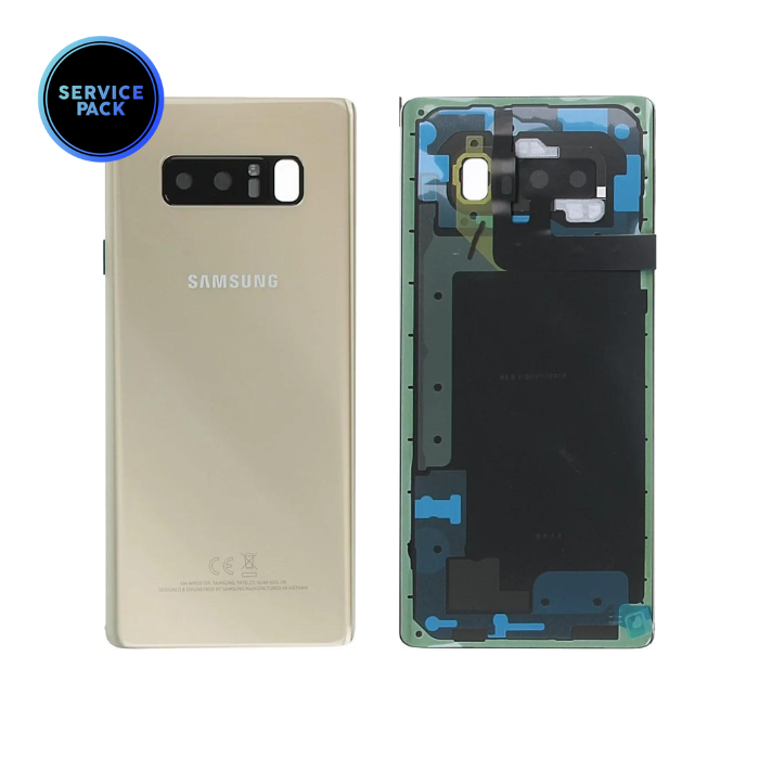 Vitre arrière pour SAMSUNG Note 8 - N950F - SERVICE PACK - Or