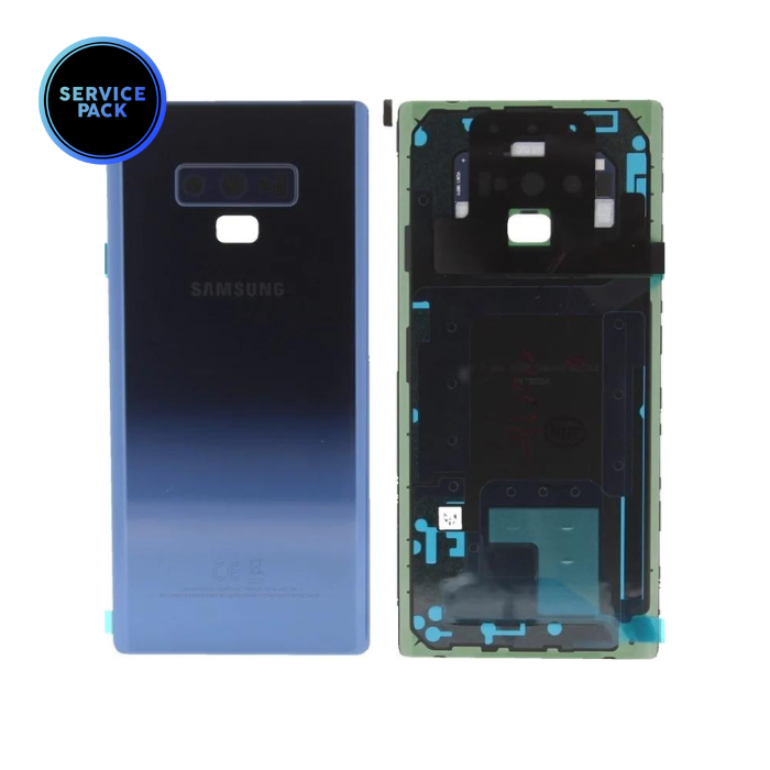 Vitre arrière pour SAMSUNG Note 9 - N960F - SERVICE PACK - Bleu