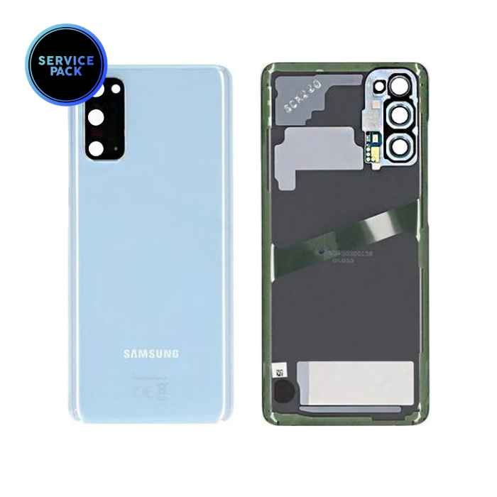 Vitre arrière pour SAMSUNG S20 - G980F - SERVICE PACK - Bleu